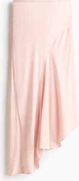 H&M Asymmetric Satin Skirt