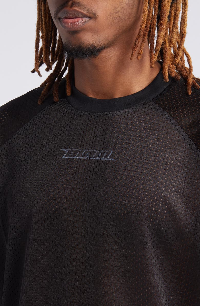 BOILER ROOM Petrol Mesh T-Shirt, Alternate, color,