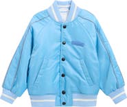Palm Angels Kids' Palm Flames Raglan Sleeve Bomber Jacket