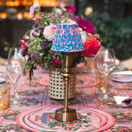 Sophie Williamson Design Chandelier Lampshade Ella In Blue