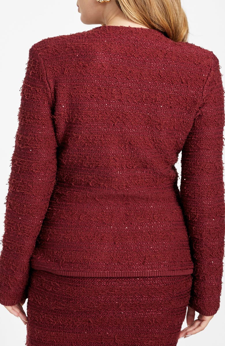 Marciano Clara Texture Cardigan, Alternate, color, Red