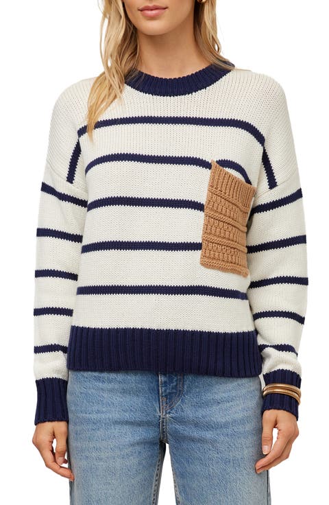 Lucia Crewneck Striped Sweater