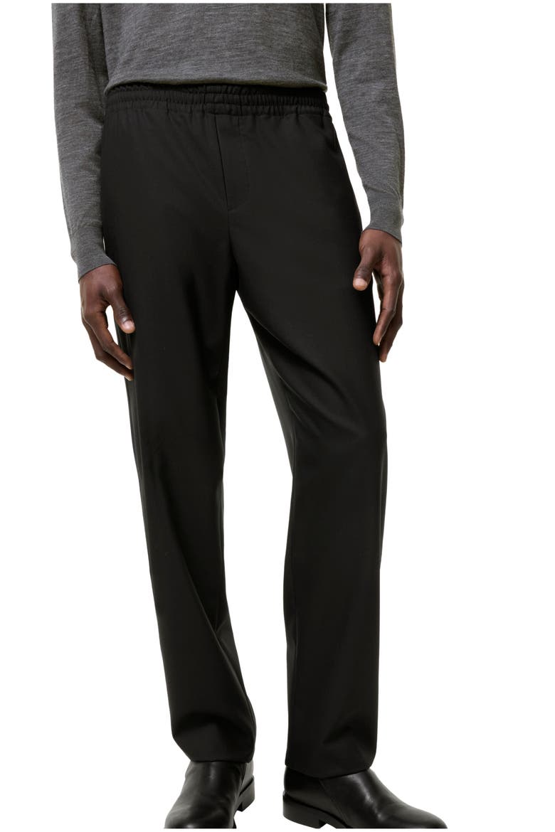 Wool Track Pants, Main, color, Black