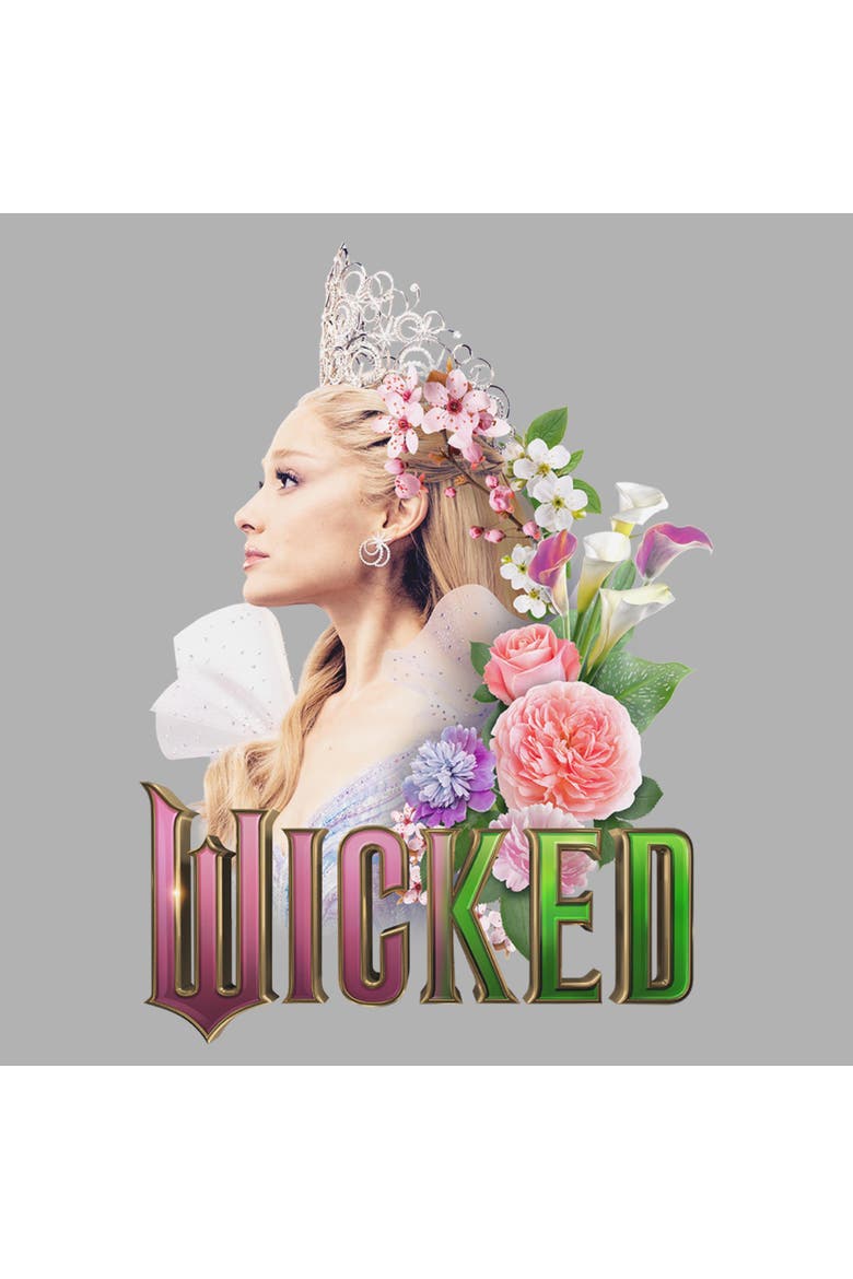 Boys Wicked For Good Glinda Side Profile Pose T Shirt, Alternate, color, Sport Grey