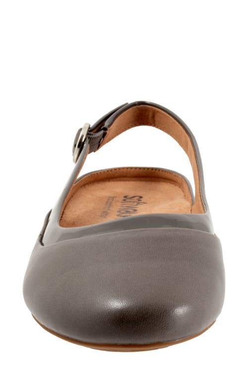 Softwalk ® Sheffield Slingback Flat In Gray