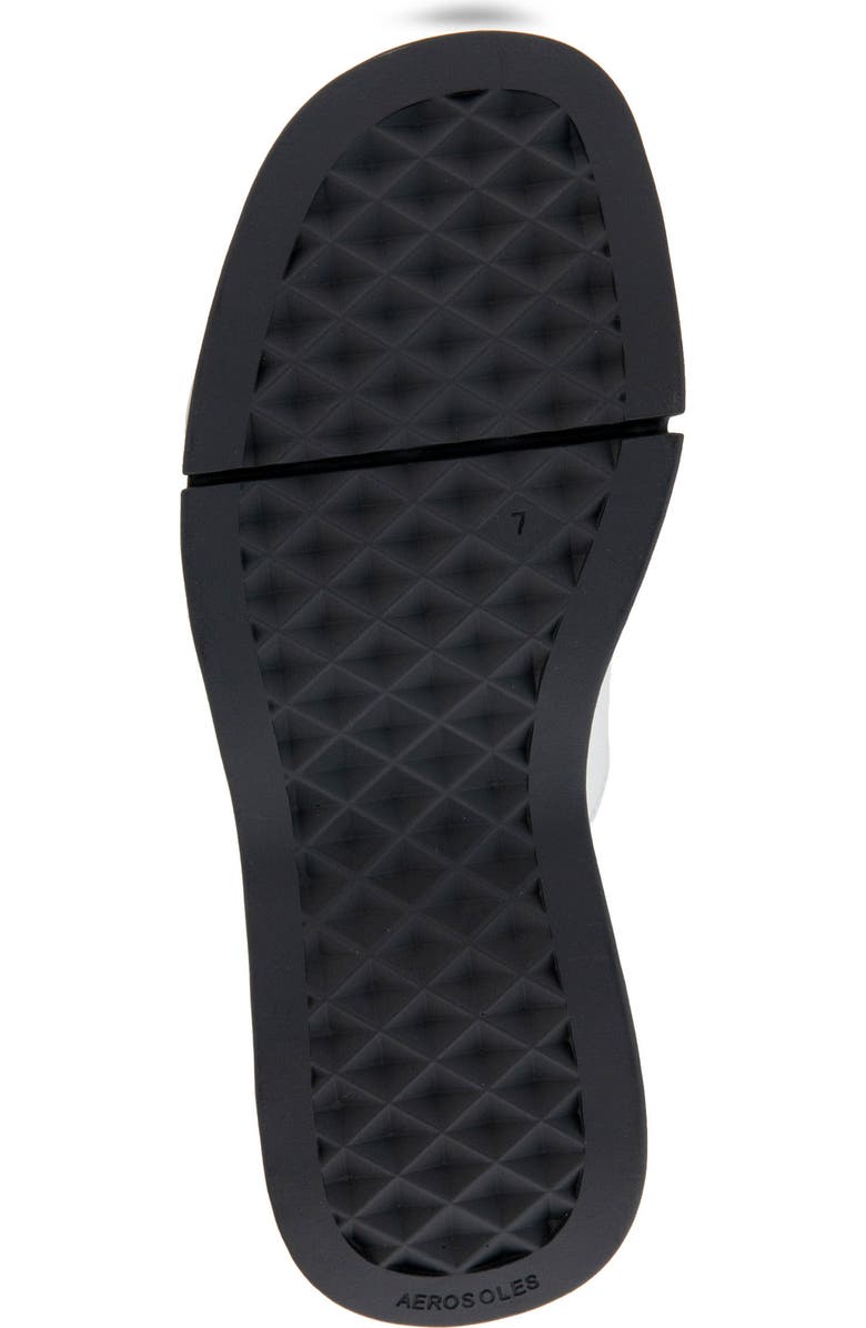 Aerosoles Faith Flatform Slide Sandal, Alternate, color, Silver Metallic Faux Leather