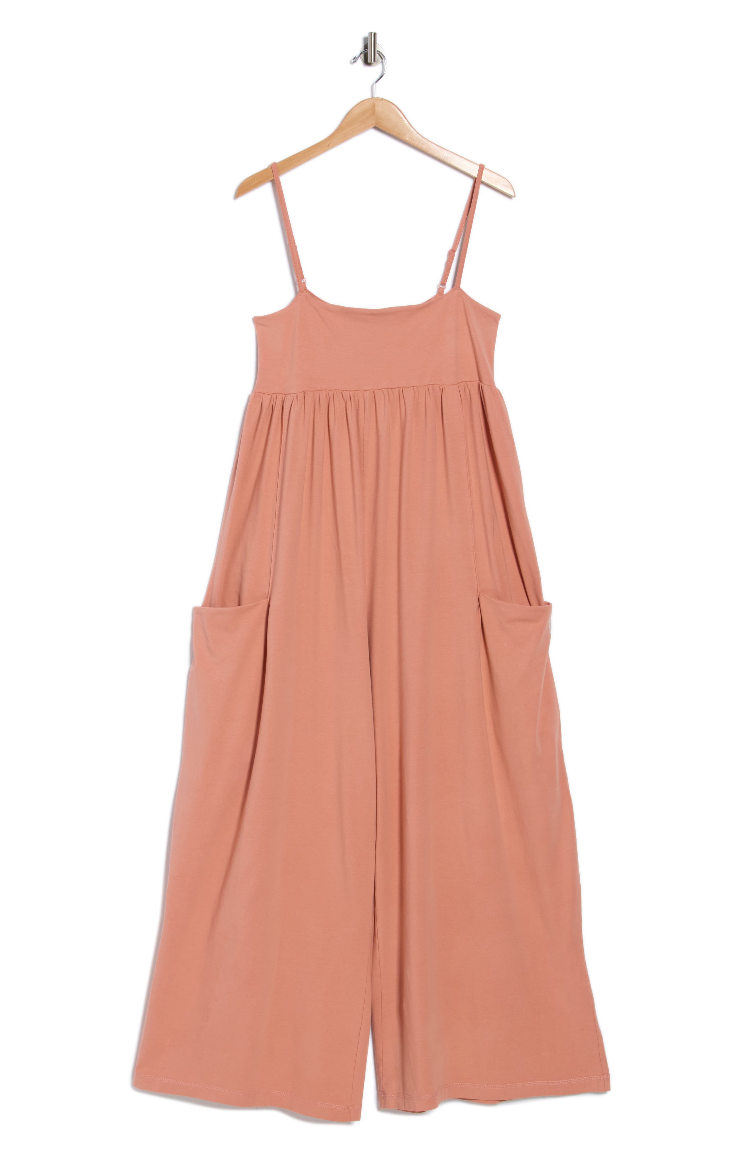 Free People FP Movement Hot Shot Strappy Stretch Cotton Jumpsuit