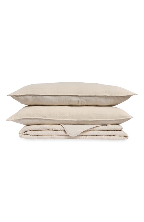 Waffle Jacquard Comforter & Pillow Sham Set