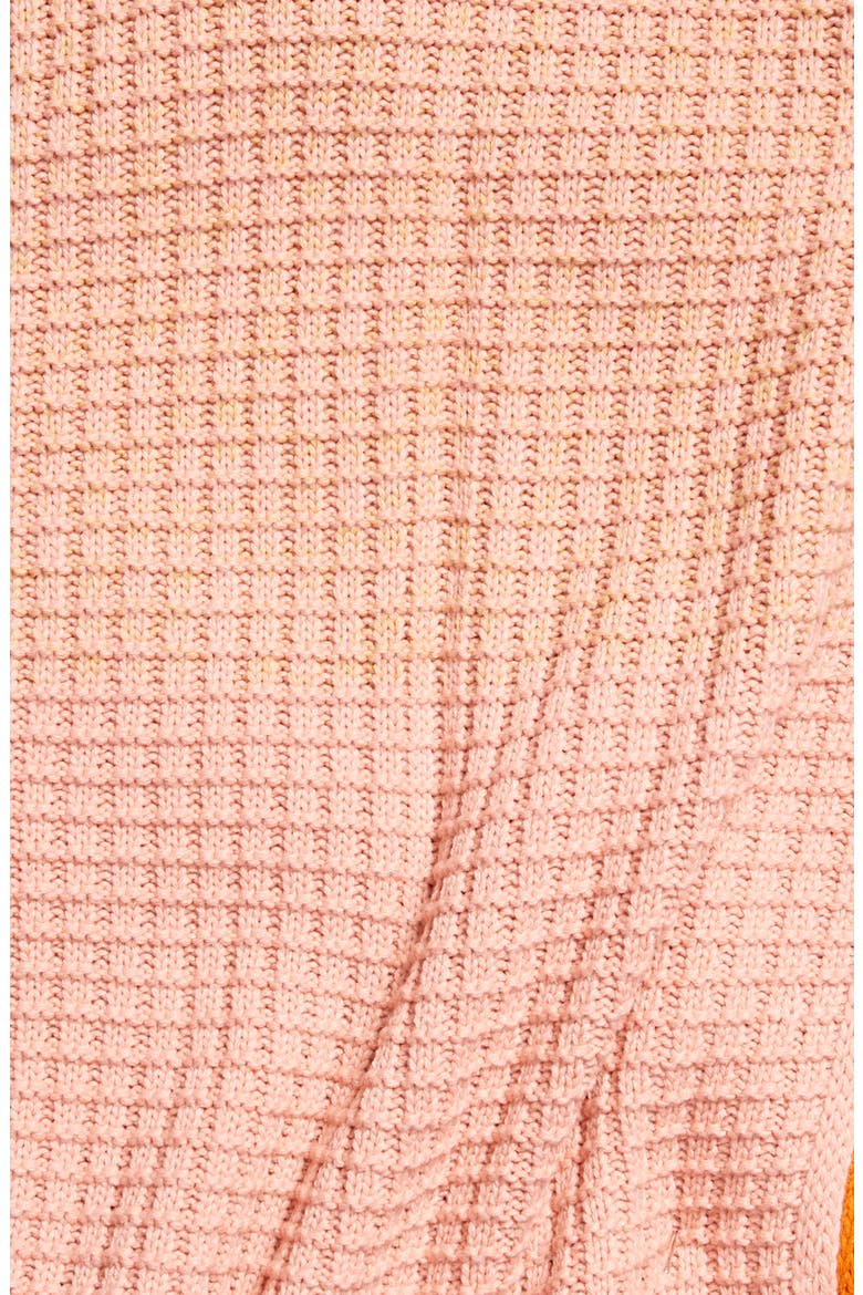 Sunrise Sunset Stripe Throw Blanket, Alternate, color, PINK/YELLOW