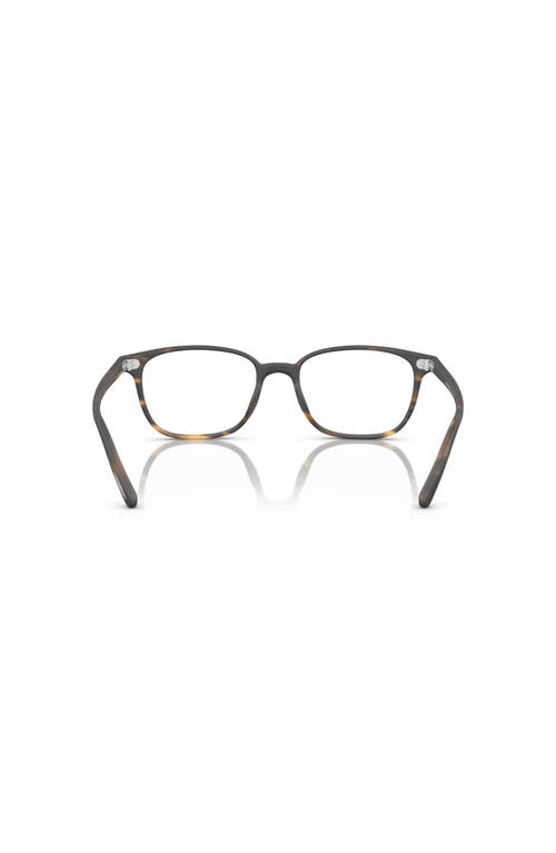 Oliver Peoples 51mm Square Optical Glasses In Black