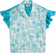 Scotch & Soda Kids' Mixed Print Short Sleeve Shirt