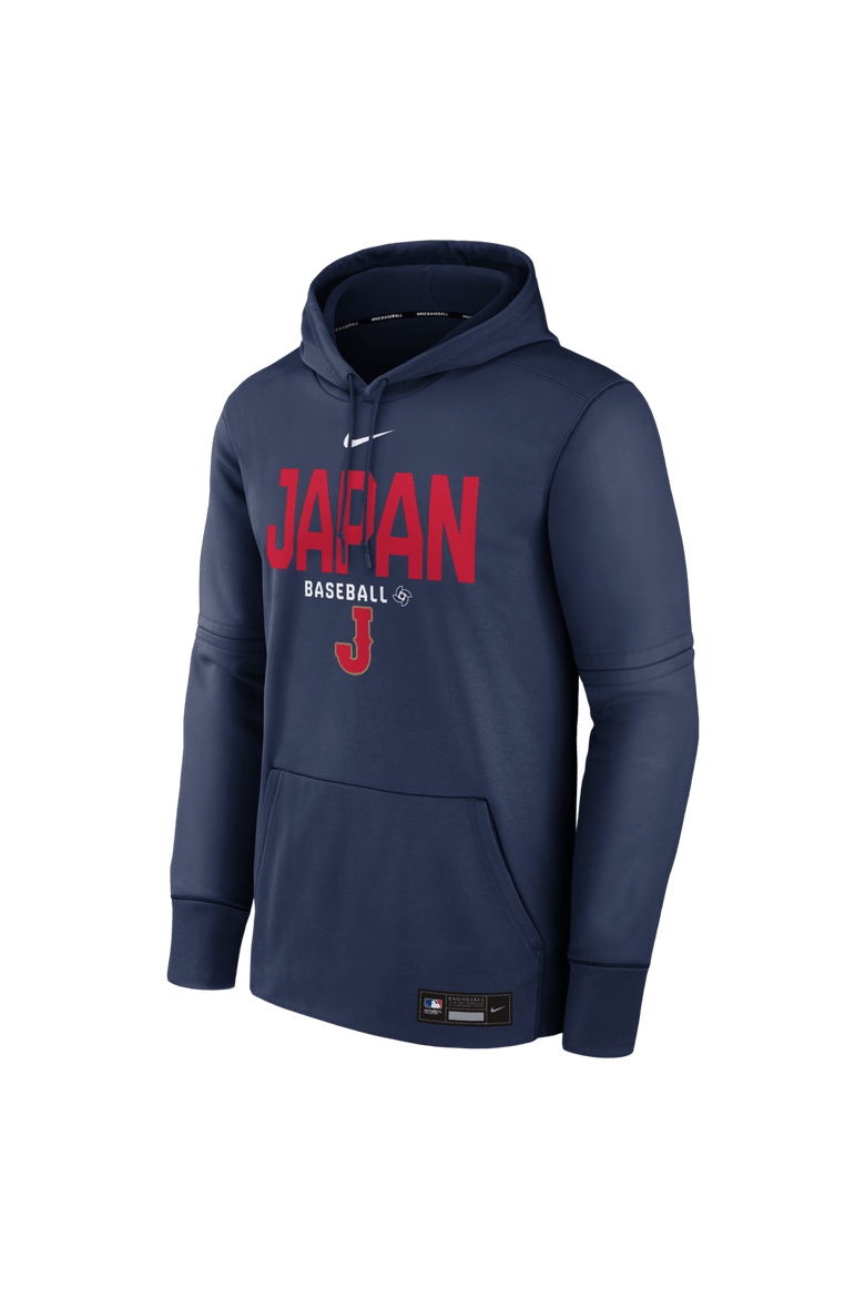 Men's Nike  Navy Japan Baseball 2026 World Baseball Classic Authentic Collection Therma-FIT Hoodie, Alternate, color, Navy