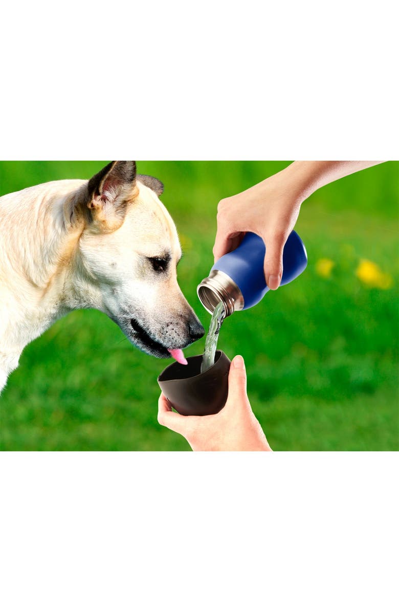 MOBILE DOG GEAR 9.5oz. Water Bottle - Black/Blue - Set of 2, Alternate, color, 