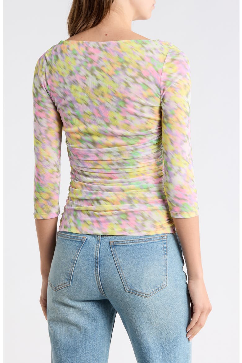 Anahi Mesh Top, Alternate, color, PASTEL BLURRED FLORAL