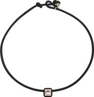 Bea Bongiasca Square Crystal Pendant Pop Choker Necklace