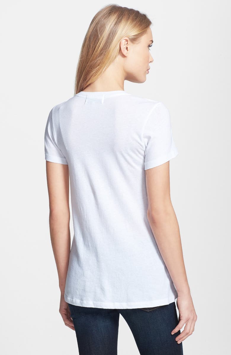 Wildfox 'Sparkle Heart' Crewneck Cotton Tee, Alternate, color,