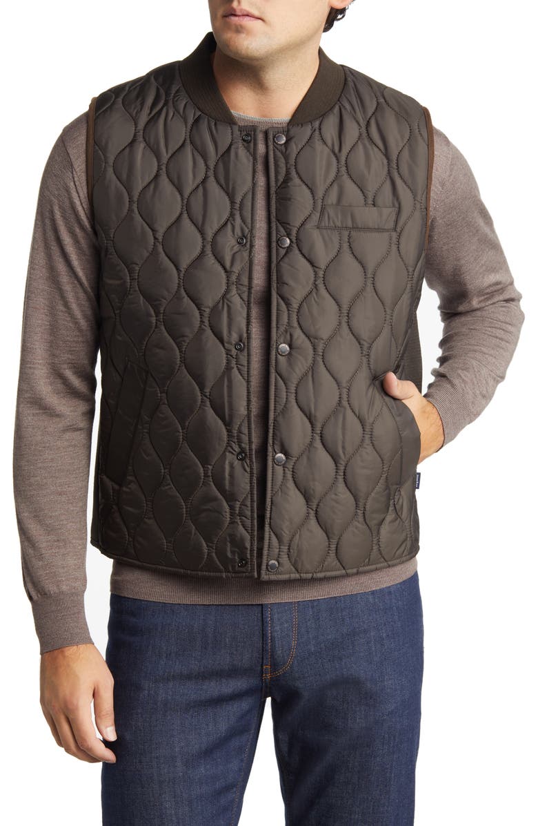 Stone Rose Water Repellent Puffer Vest, Main, color, 