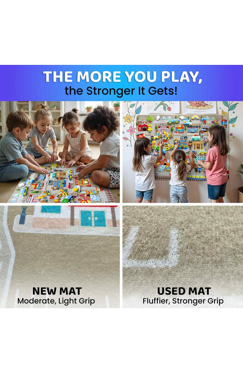 Quokka Felt Board Learning Set for Kids, Alternate, color, City