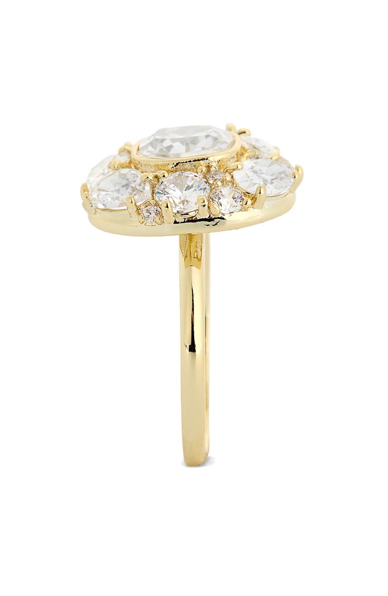 Covet CZ Engagement Ring, Alternate, color, Gold