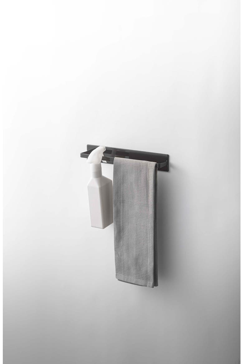 Magnetic Kitchen Towel Hanger, Alternate, color, BLACK