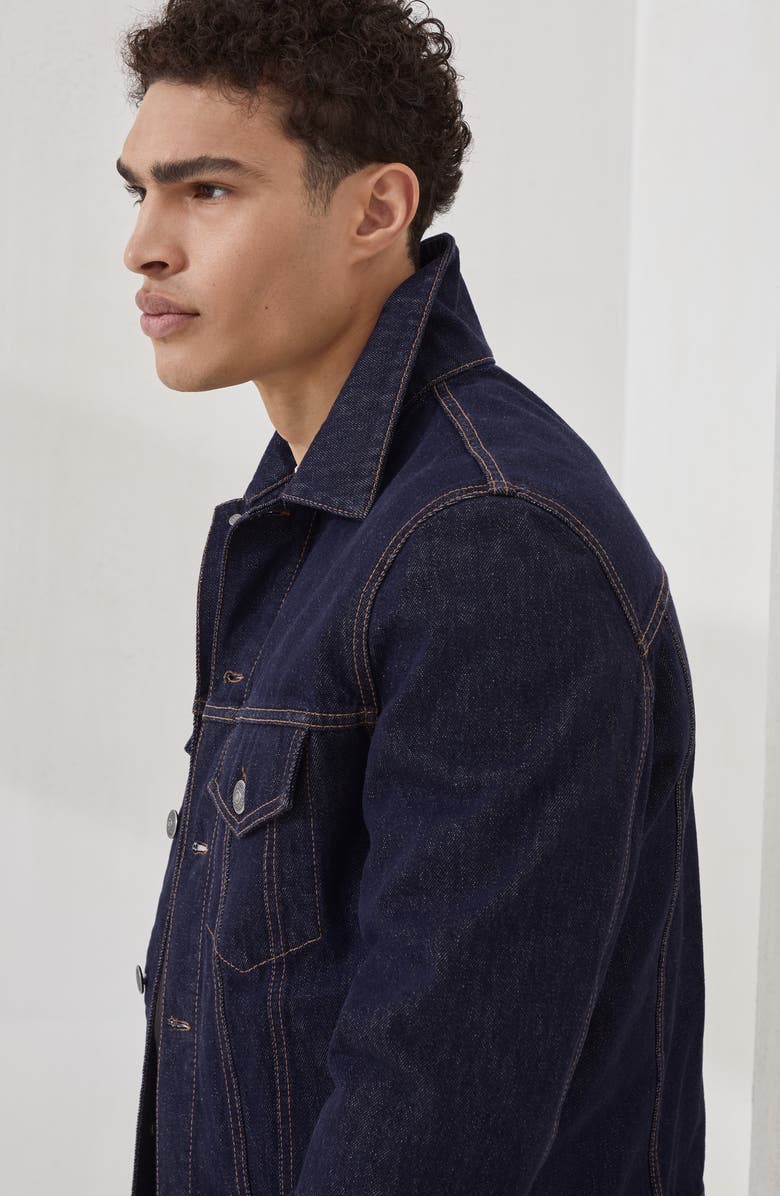 Brunello Cucinelli Four-pocket jacket, Alternate, color, Dark Denim