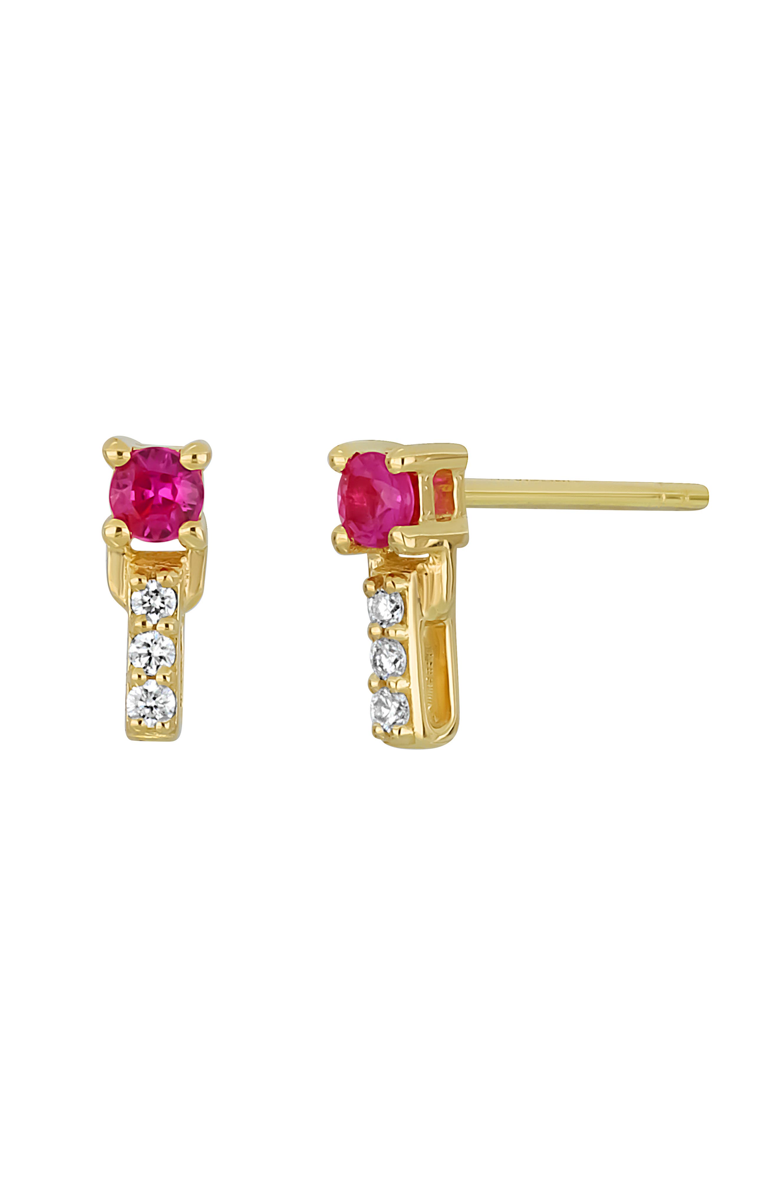 18K YELLOW GOLD RUBY