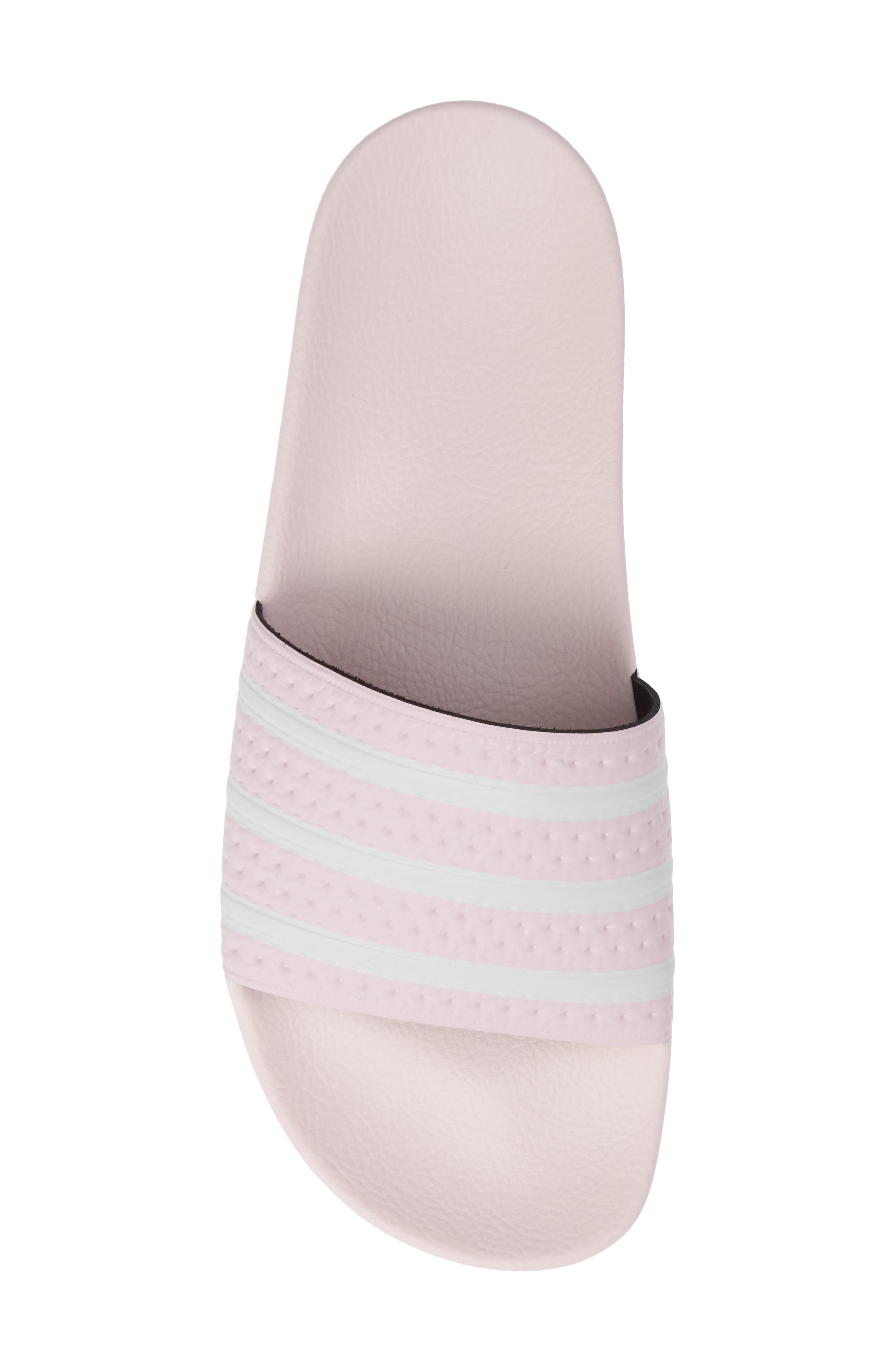 Adilette Slide Sandal, Alternate, color, CLEAR PINK