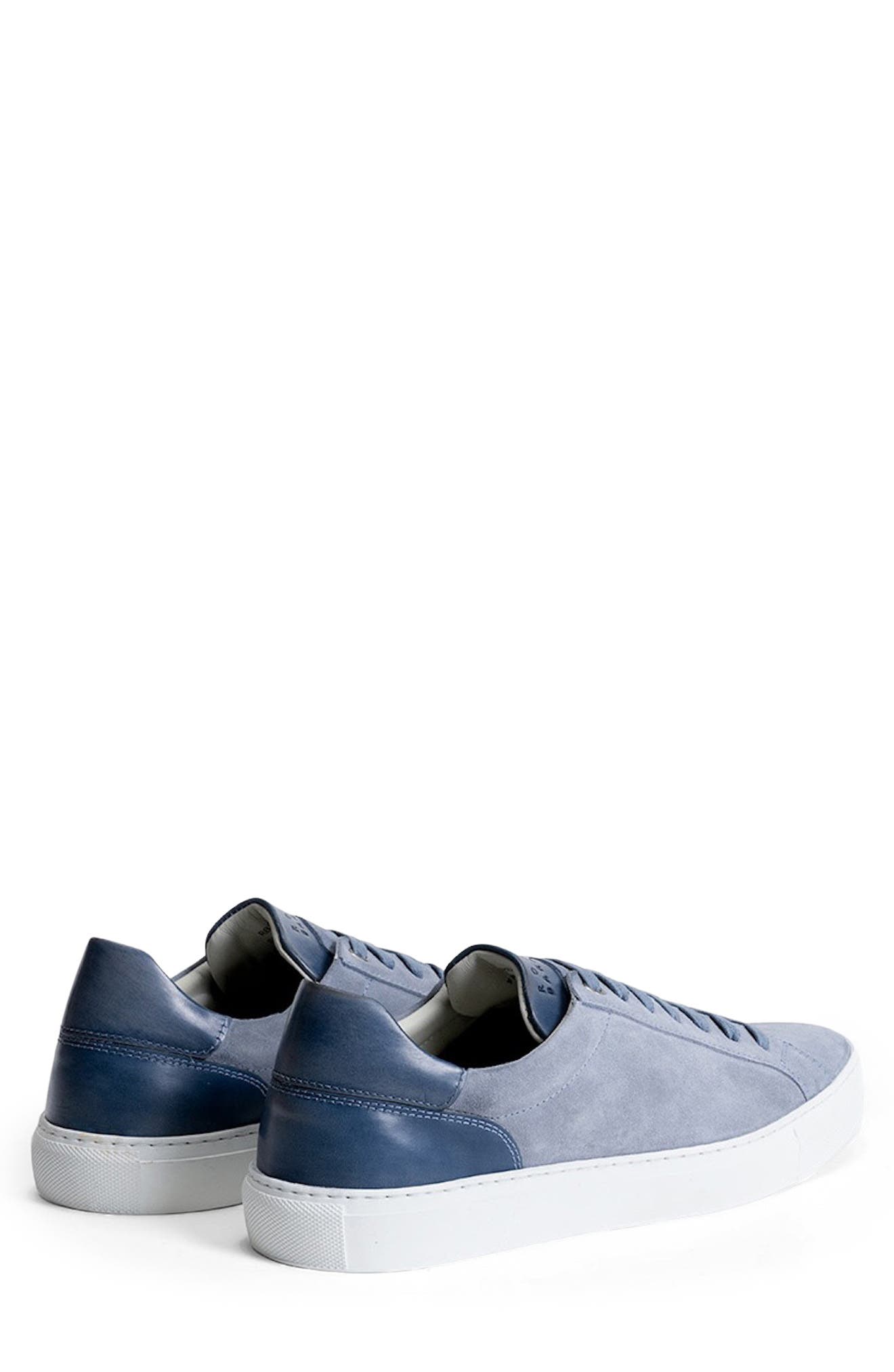 Huberto Suede Low Top Sneaker, Alternate, color, LIGHT BLUE