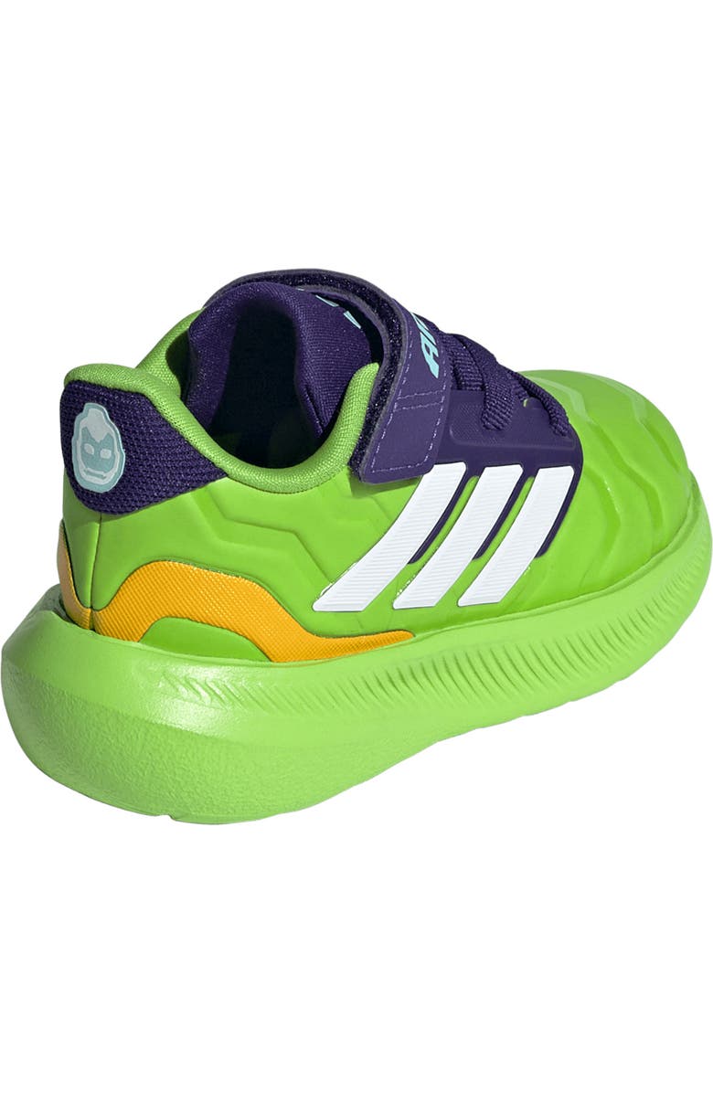 adidas x Marvel<sup>®</sup> Kids' Runfalcon 5 Iron Hulk Sneaker, Alternate, color,