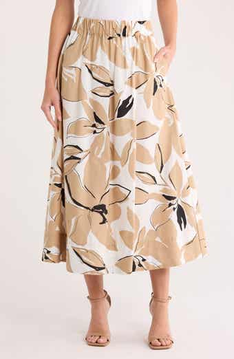 Ellen Tracy Cotton Poplin Skirt