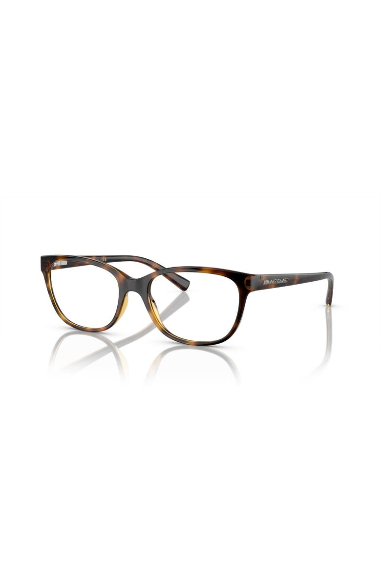 Armani Exchange 53mm Cat Eye optical glasses, Main, color, Tortoise