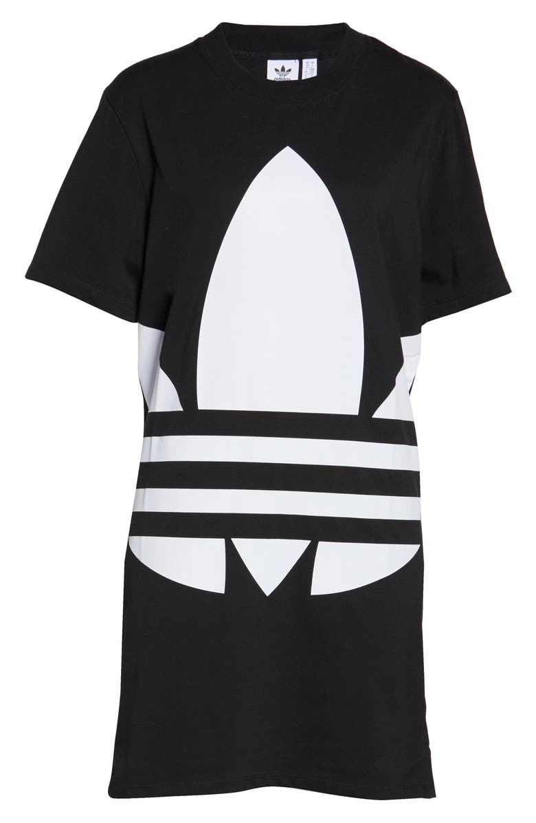 adidas Originals Large Logo T-Shirt Dress, Alternate, color, 
