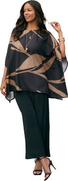 Roaman's Georgette Poncho