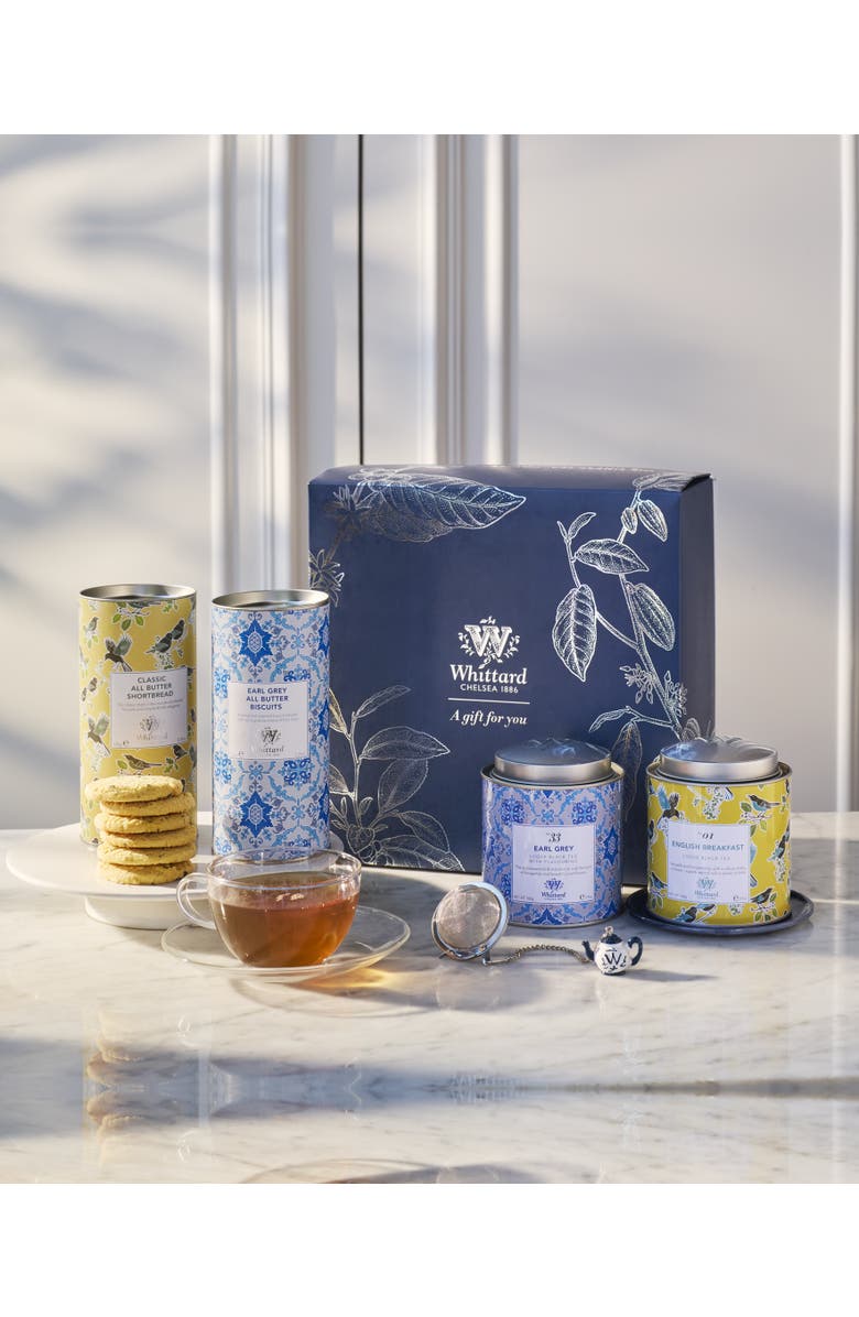 Whittard of Chelsea British Tea, Biscuits and Infuser Gift Box, Alternate, color, NO COLOR