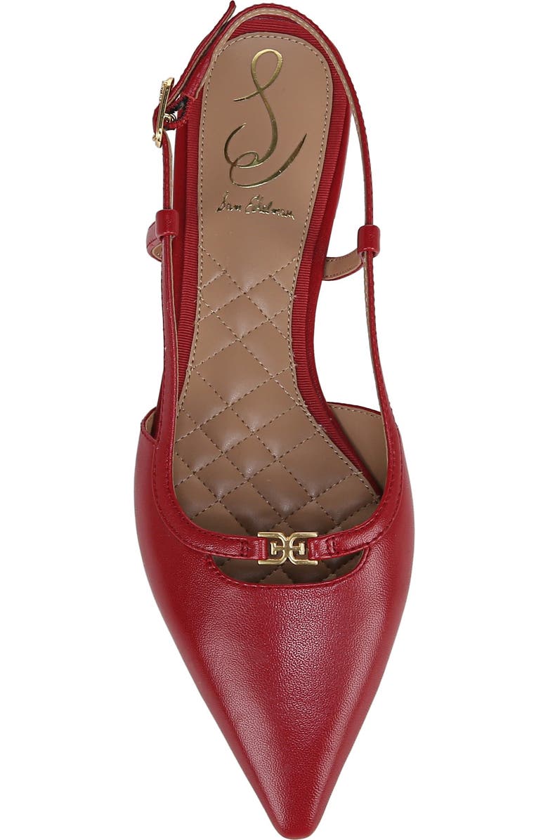Sam Edelman Cohen Pointed Toe Flat, Alternate, color, Scarlet