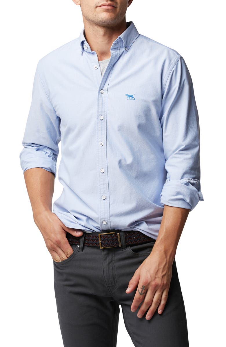 Rodd & Gunn North Island Solid Button-Down Shirt, Main, color, Sky