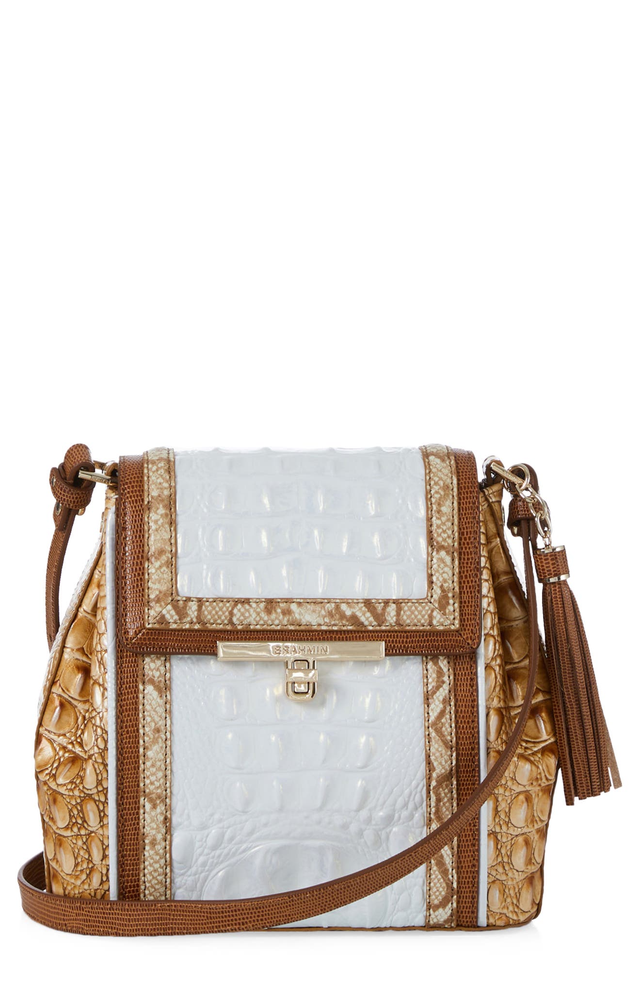 Brahmin Margo Leather Crossbody Bag, Main, color, 
