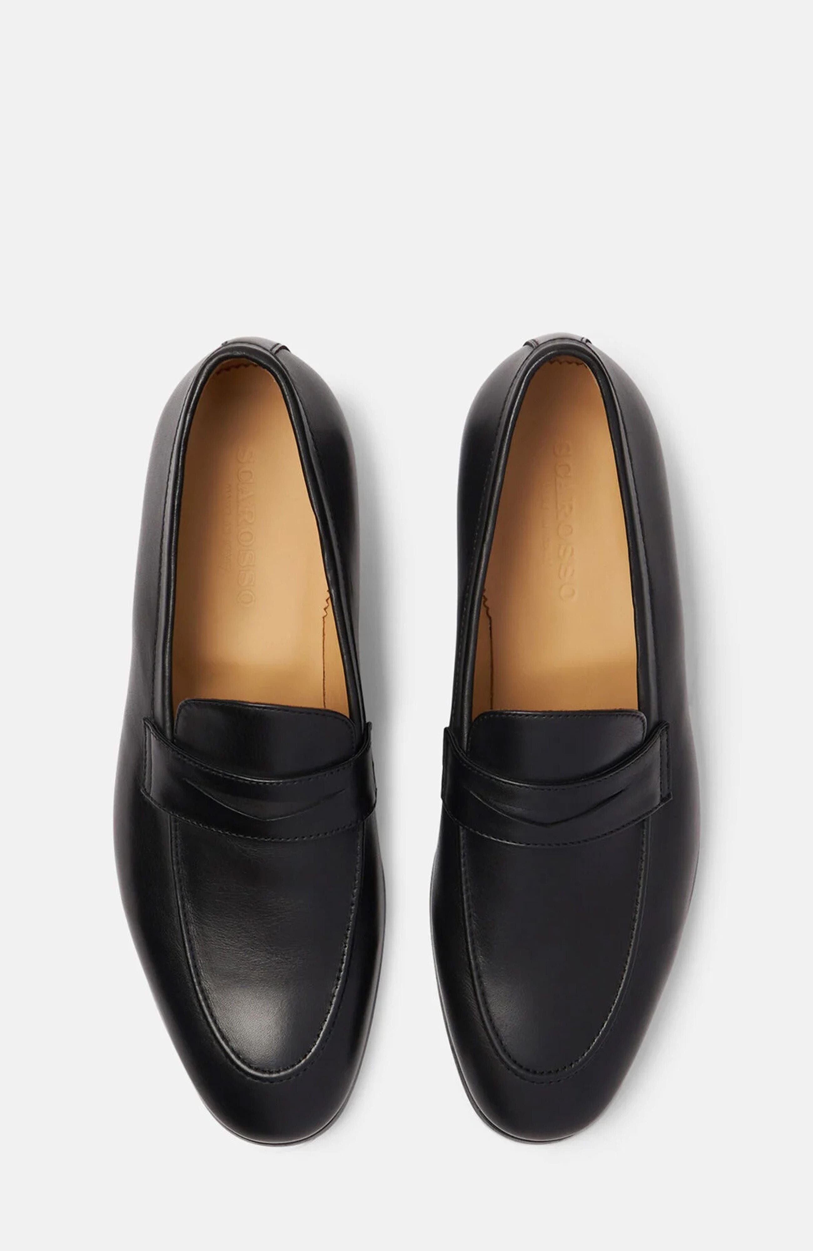 Marzio Loafers, Alternate, color, Black - Calf Leather