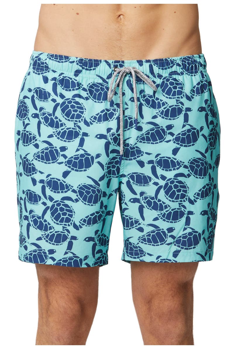 Rainforest Turtles Gone Wild Stretch Swim Trunks, Main, color,