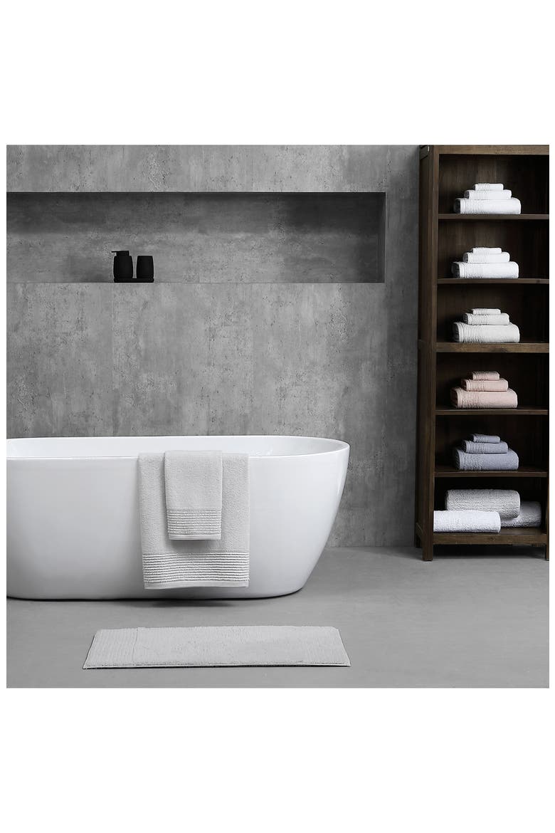 Sculpted Pleat 6-Piece Bath Towel, Hand Towel & Washcloth Set, Alternate, color, WHITE