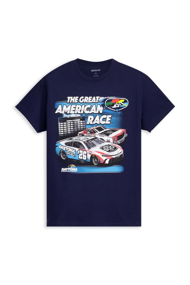 Men's Checkered Flag Sports Navy Daytona International Speedway 2026 Daytona 500 Past Champions T-Shirt, Main, color, Navy