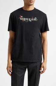 McQueen Embroidered Logo T-Shirt