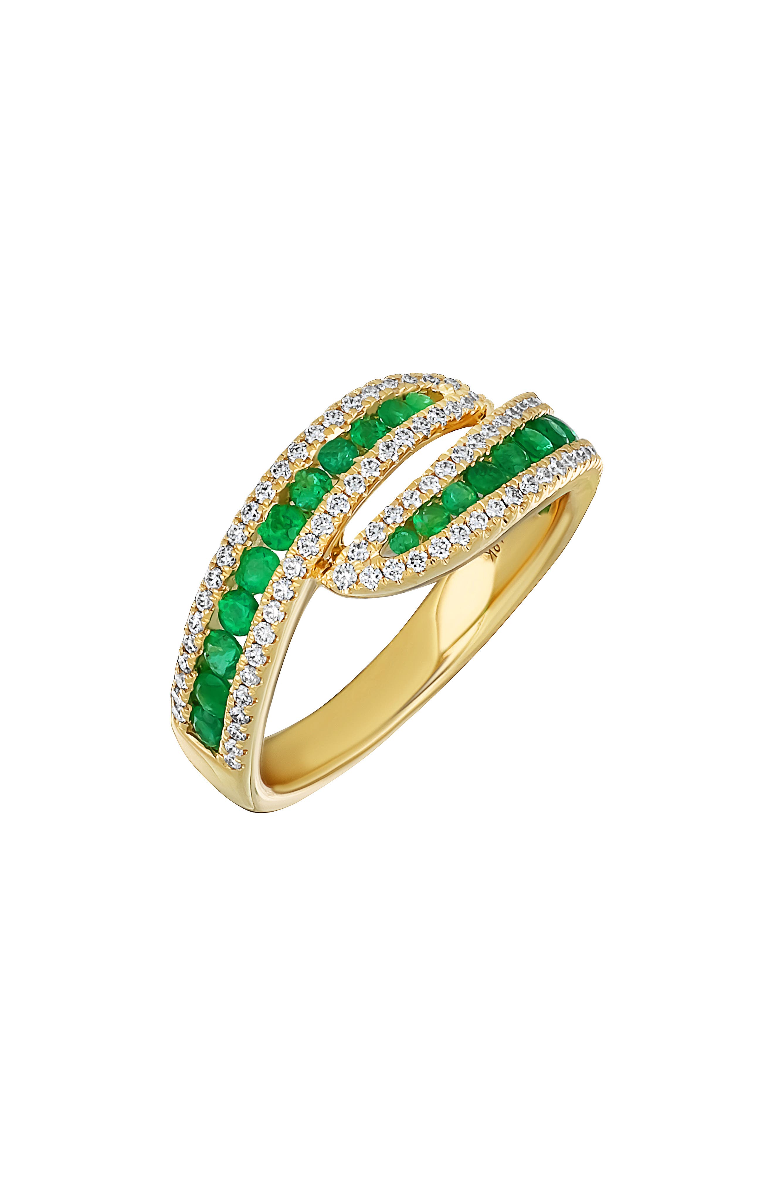 selected 18K YELLOW GOLD EMERALD