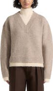 Manière De Voir Jacques Unisex Double Layer V-Neck Knit Jumper