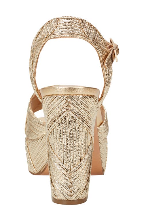 Marc Fisher Ltd Calyn Ankle Strap Platform Sandal In Animal Print