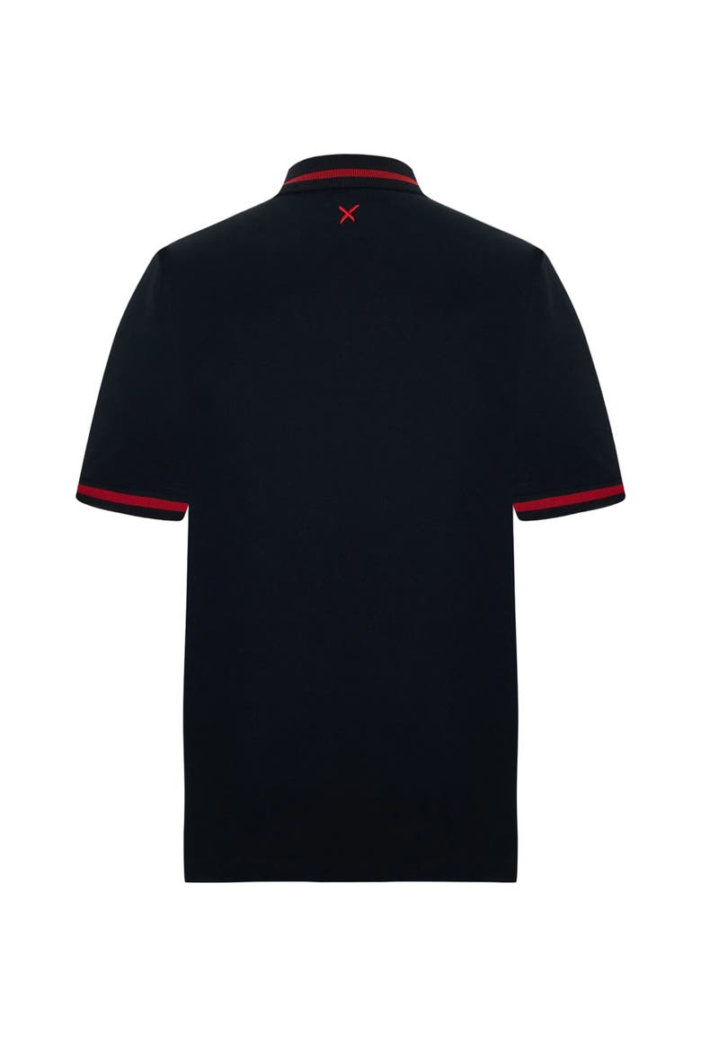 Daydreamers Short Sleeve Polo Shirt, Alternate, color, BLACK