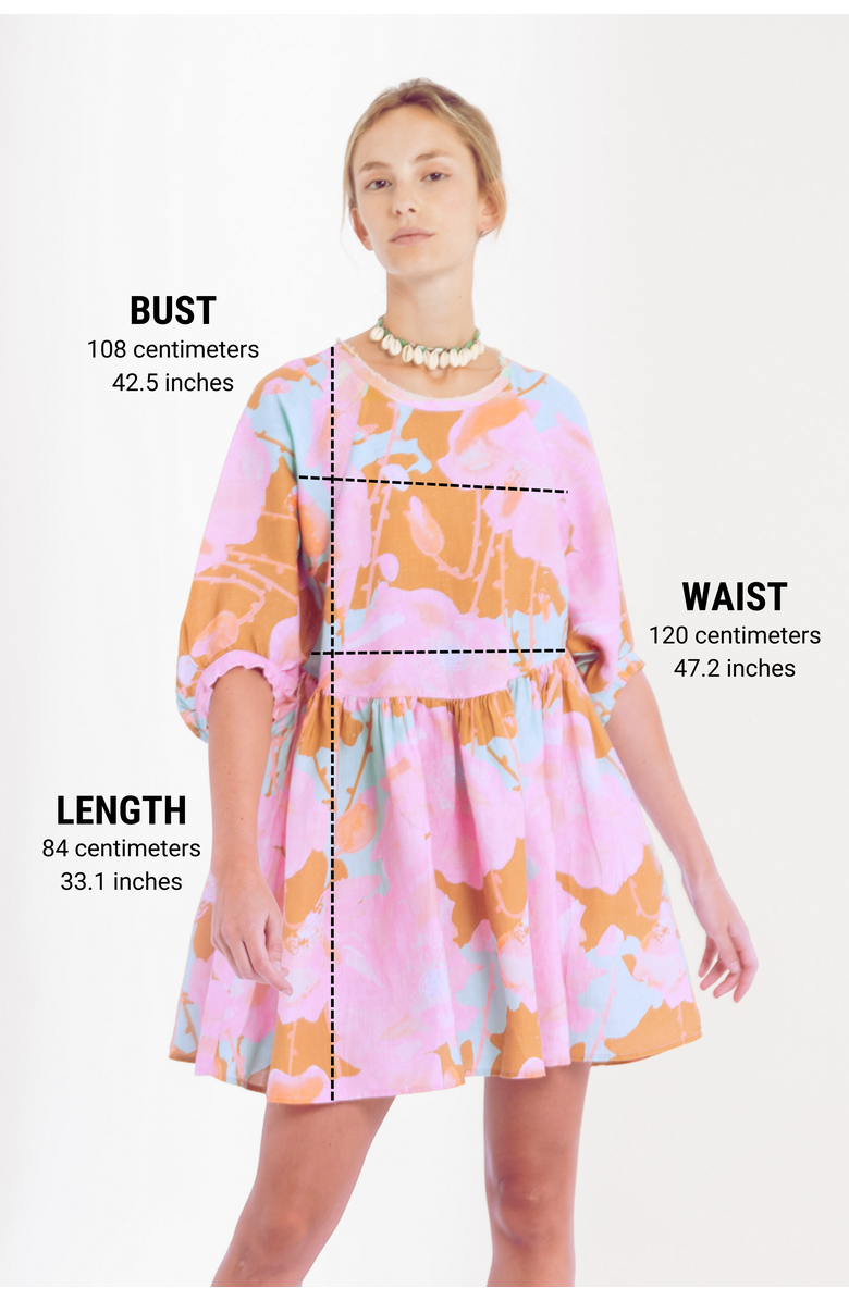 LANHTROPY Alcala Linen Dress, Alternate, color, Aquarela