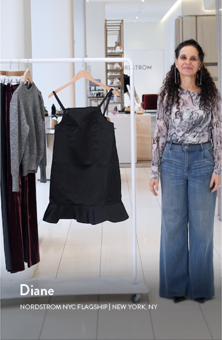 Duchesse Satin Minidress, sales video thumbnail