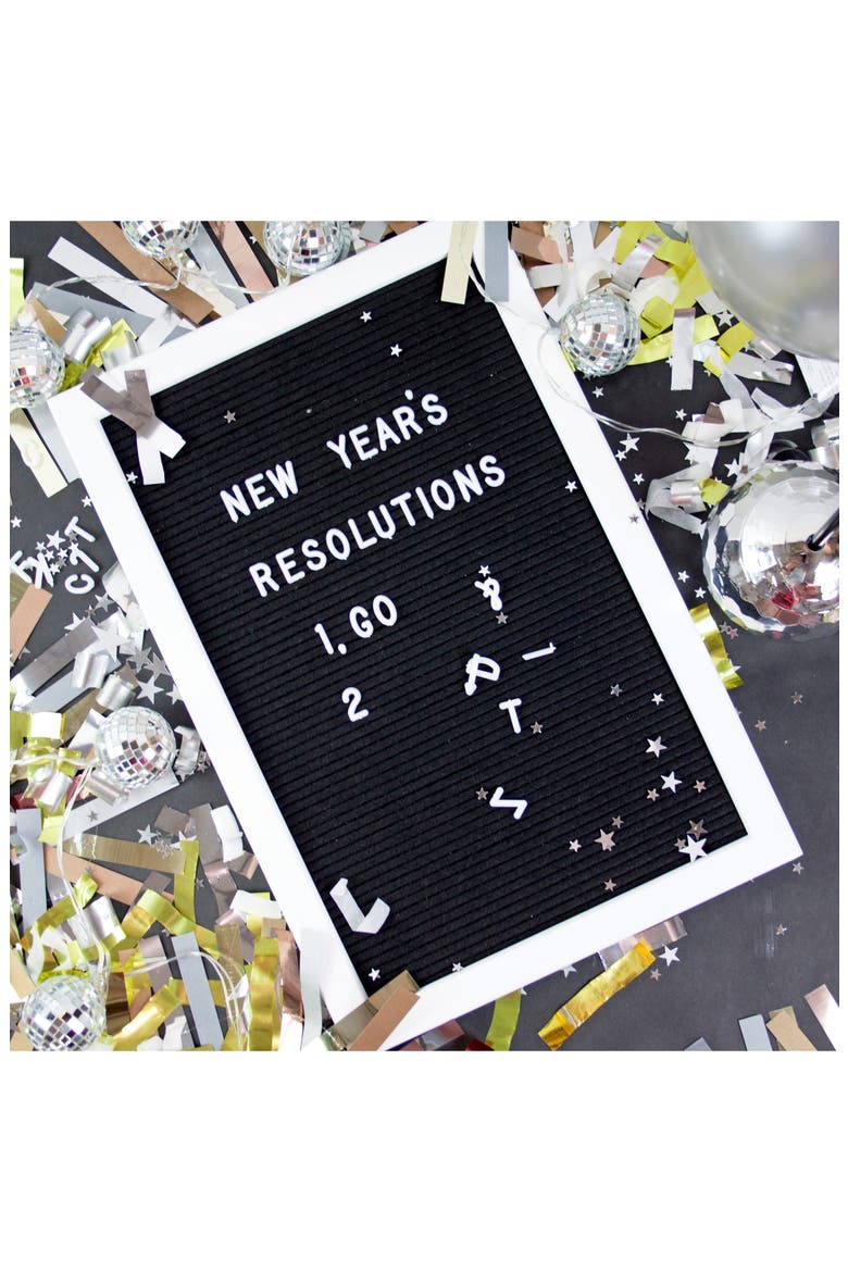 DIY Mix & Match Felt Letter Board, Alternate, color, BLACK
