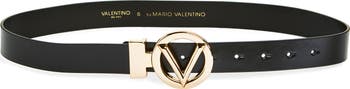 Valentino by Mario Valentino Adela ロゴレザーベルト Valentino by Mario Valentino Adela Logo Leather Belt on SALE